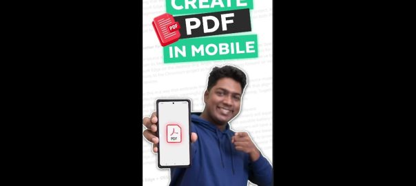 How to Create a PDF file on your Mobile